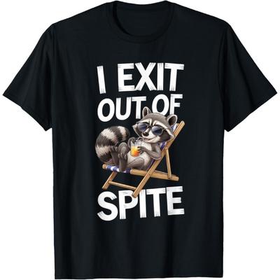 CaDoes I Exist Out of Spite Exit Spite Raccoon T-Shirt