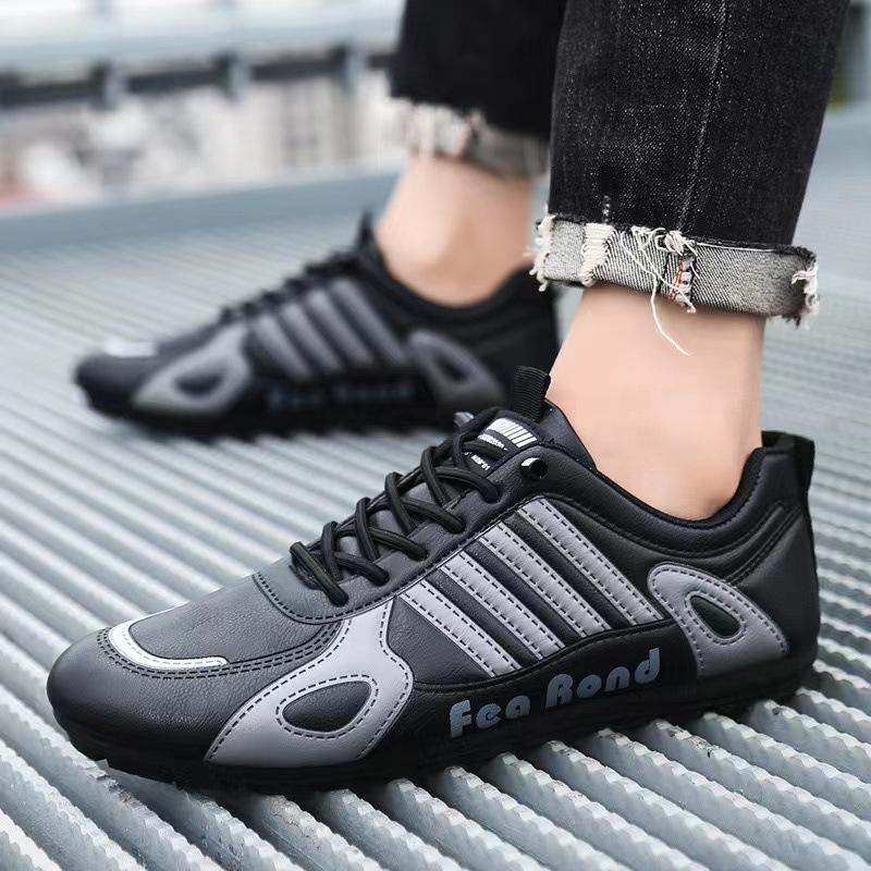 Men's shoes spring new PU surface breathable lightweight soft sole Doudou shoes outdoor daily casual sports shoes