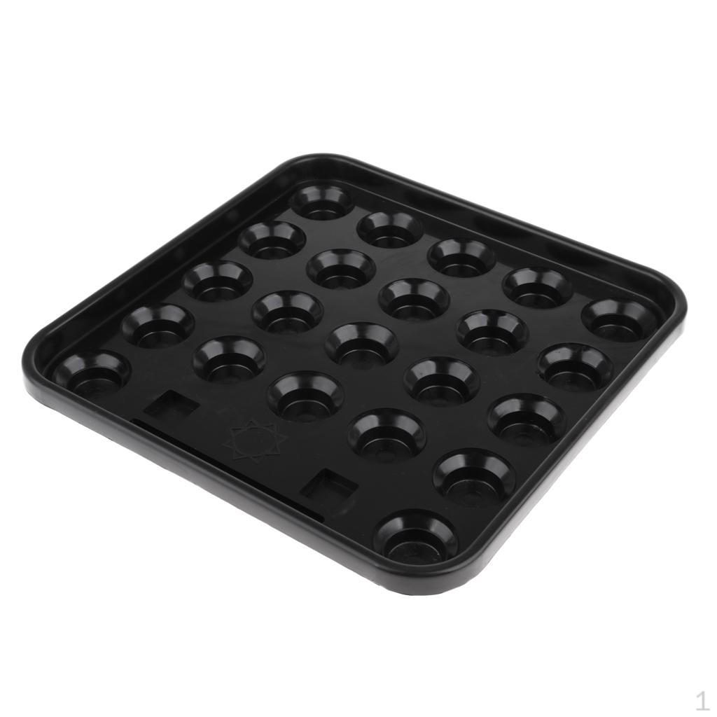Platic Standard British Billiards Snooker Tray for 22 Balls Black