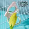 Interactive Parrot Mirror Toy, Bird Chewing Stand Pole Design, Durable Grinding Teeth Accessory, Boredom Relief Bite Toy, Practi