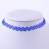 Vintage Tattoo Halsketten Set für Damen Mädchen Elastische Schlüsselbein Kette Bunte Punk Gothic Stretch Choker Spitze