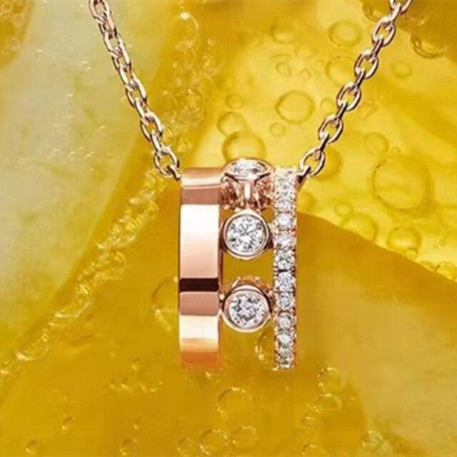 

Дизайнерское брендовое скользящее ожерелье из серебра 925 пробы, высококачественный циркон, модная японская и корейская сетка, красный цвет, одни и те же ювелирные изделия оптом 45cm