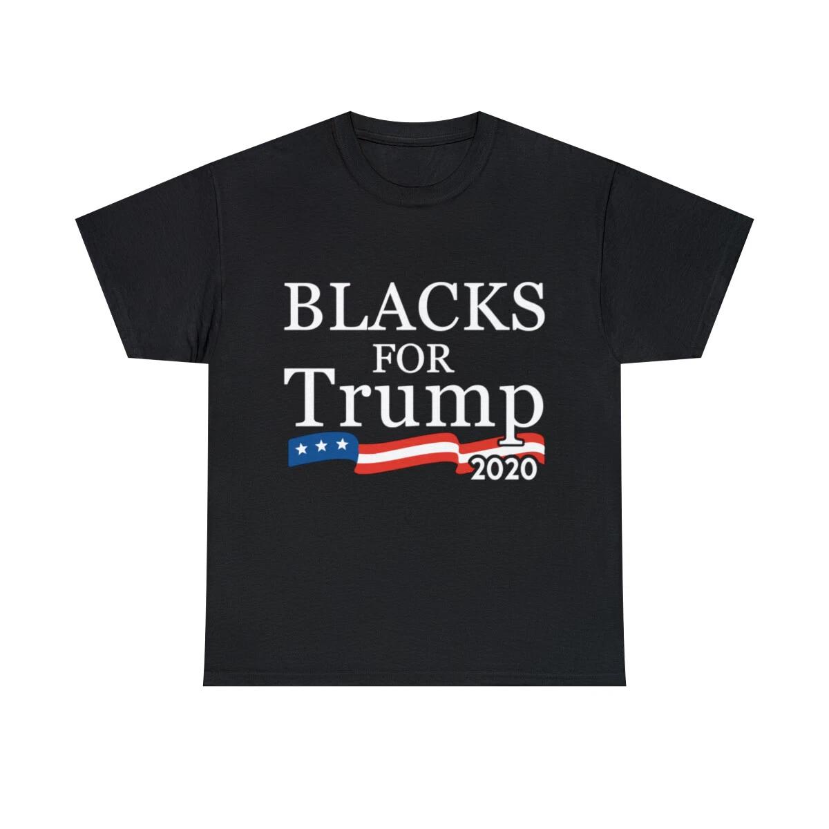 Black Conservatives For Trump 2020 Graphic Tee Shirt, S-5XL L