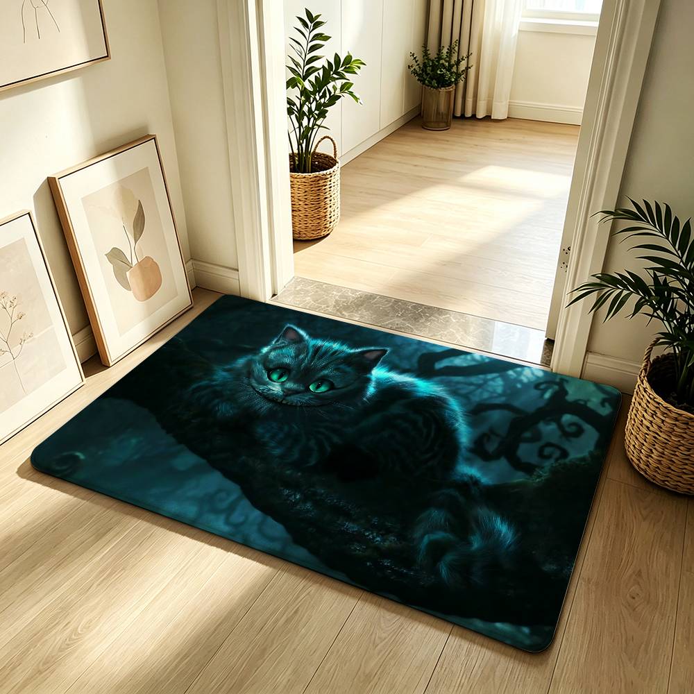 Anime C-cheshire-cat Cute Carpet Bathroom Anti-slip Mat Door Mat Home Decoration Mat Entrance Door Mat Scratch-resistant DoorMat