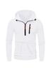 2025 Men's Casual Hooded Pullover Zipper Long Sleeve Sports Sweatshirt for Spring and Autumn