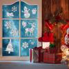 Christmas Window Sticker Protects Birds Prevent Collisions Colorful Reflective Static Adhesion Elk Snowflake Pattern Rainbow Prism Home Decor Decals