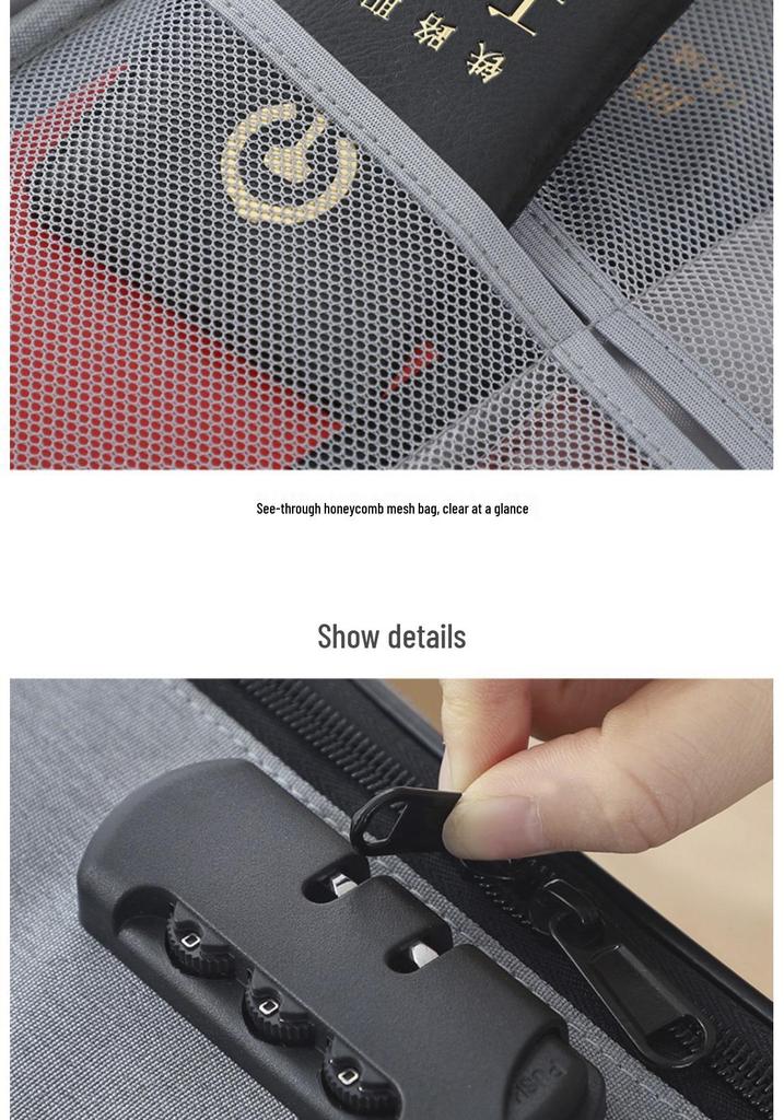 Japanese Style Multi-layer Travel Document Bag: Large Capacity Passport & Card Holder with File Organization