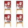 2/4/6pcs/set 45x55cm Santa Claus Snowman Chair Cover Table Decoration Dining Seat Chair Covers Dining Room Bar Party Banquate
