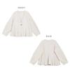 V-neck Ruffle Waist-Cinching Slim Short Jacket for Women - Spring/Autumn 2025 Collection