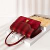 Retro Red Velvet Wedding Bag, Crossbody Small Square Bag, High-end Hand-held Xiuhe Dress, Bridal Bag