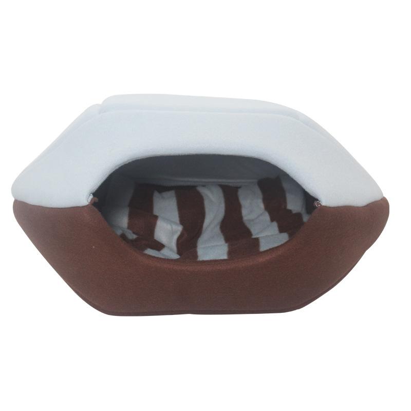 

Четырехсезонная собачья будка Юрта Кошачий домик Кошачье гнездо Двухцелевой открытый зимний теплый кошачий спальный мешок Гнездо для питомца Вилла Гнездо S