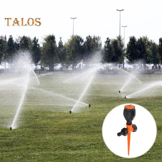 360-Degree Rotating Lawn Sprinkler with Stake Large Area Coverage Adjustable Garden Yard Sprinkler Efficient Stable Irrigation Tool