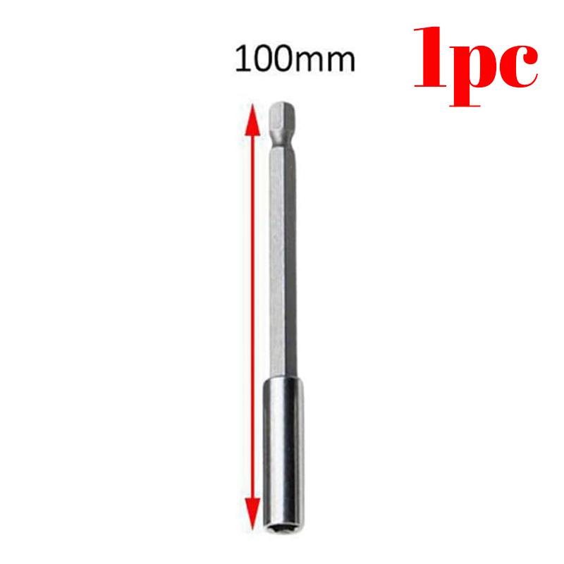 60/75/100/150mm Magnetic Screwdriver Extension Connecting Rod Hexagonal Handle Carbon Steel Screwdriver Joint Holder Power Tools