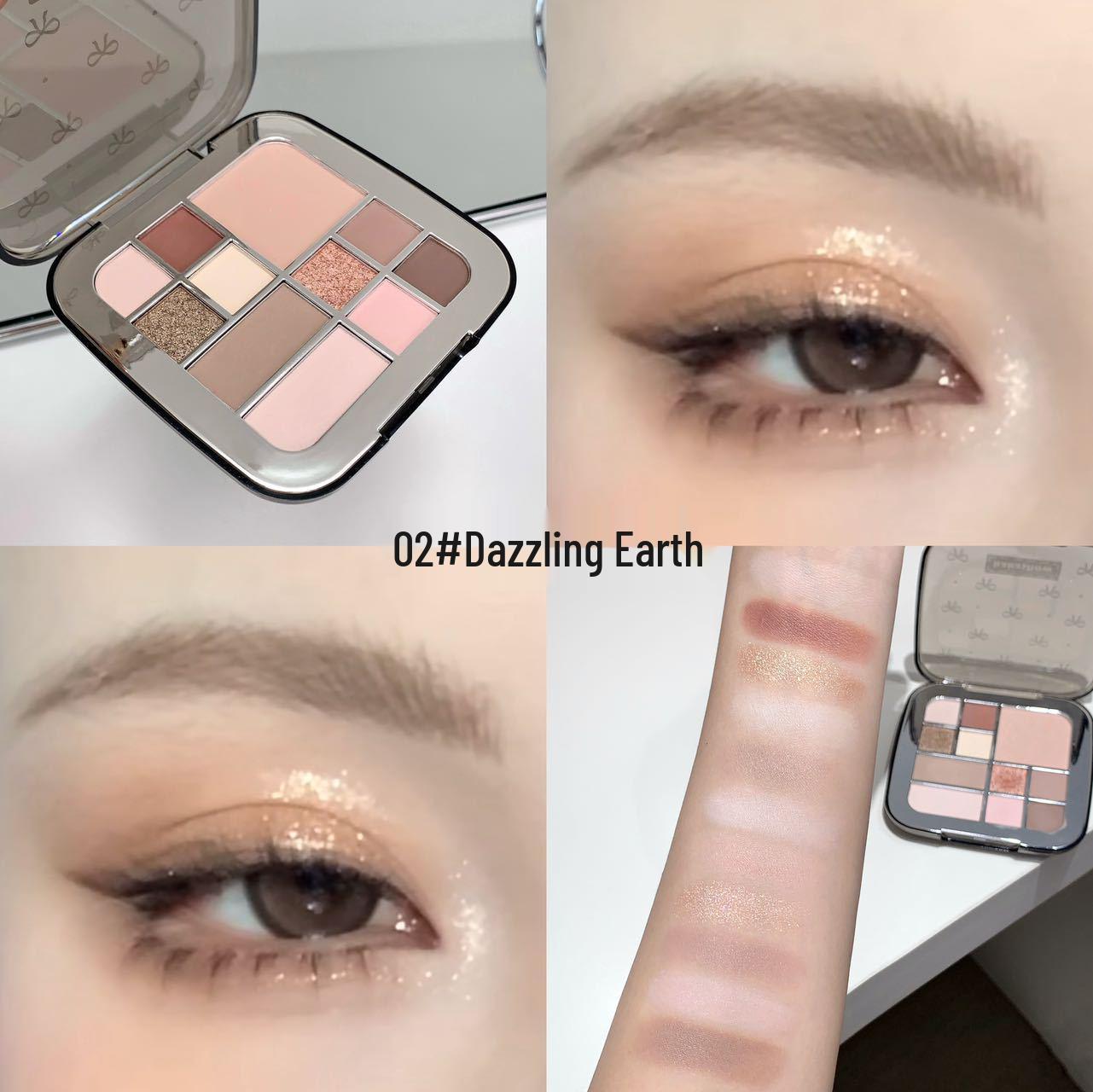 Kakashow Палитра теней для век из 11 цветов «Замирание сердца»: Натуральная, не осыпающаяся, нежная и мелкая палитра пудр