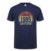 Made In January 1985 T Shirt Short Sleeve Born In March September October Every Month of 1985 Tops 40th Birthday Gift Tee OT037