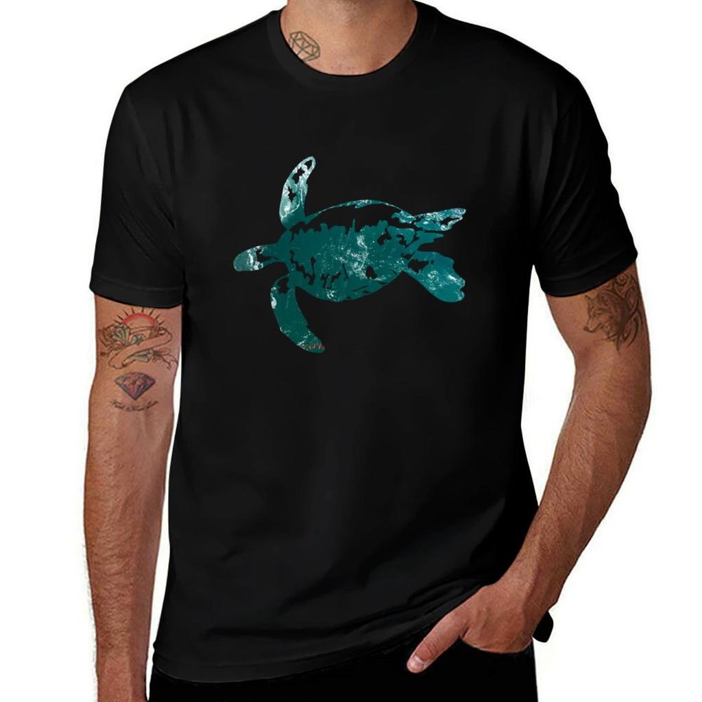 Ocean Sea Turtle TShirt Trendy Print Short Sleeve TShirt