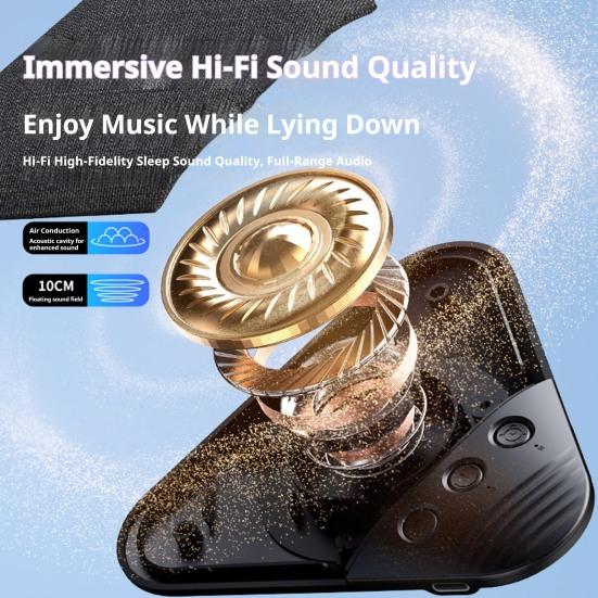 Reproduktor do polštáře s bílým šumem, dobíjecí, pod polštář, s časovačem, USB, pro spánek, bezdrátová, soukromá sluchátka pro spánek