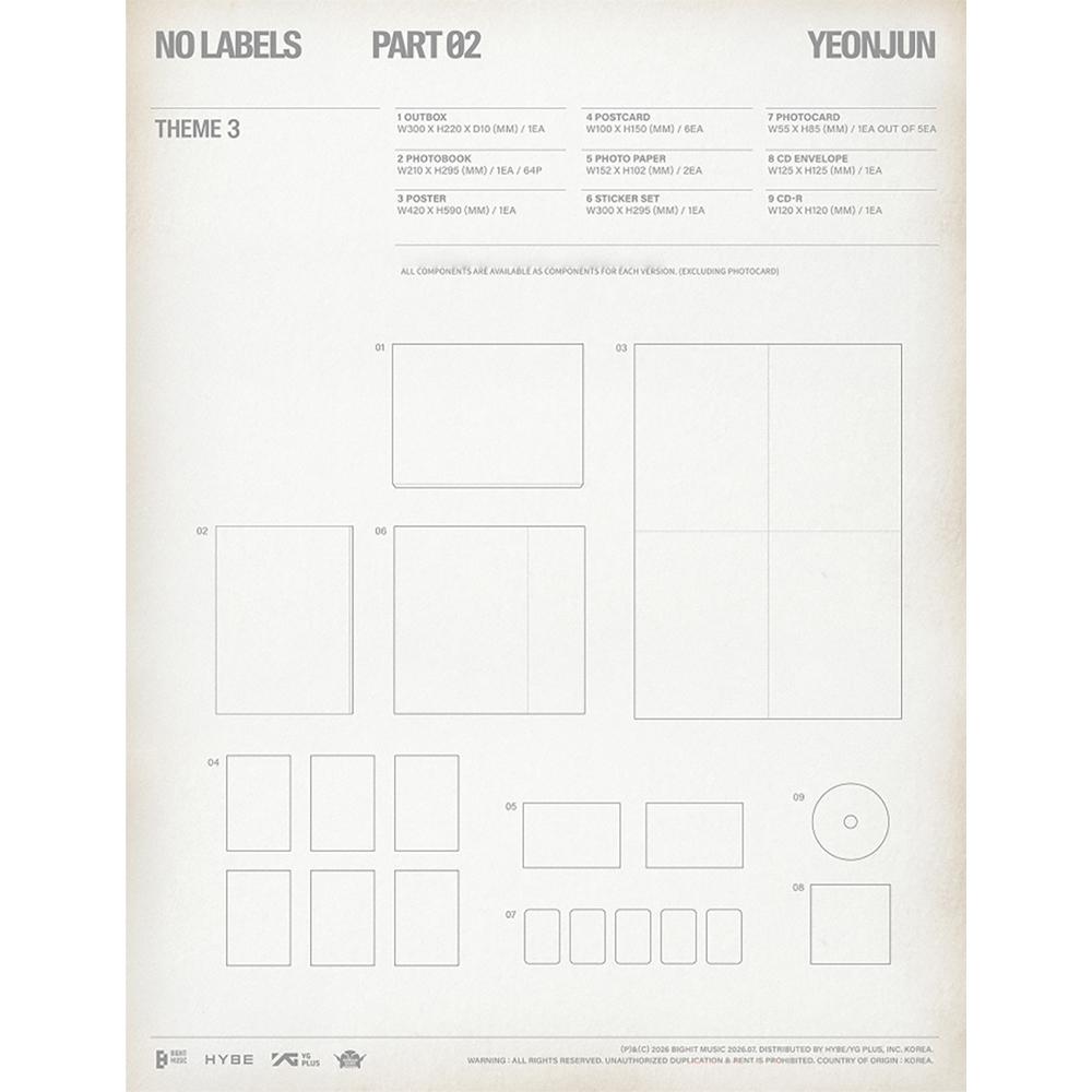 [Pre-order] YEONJUN - NO LABELS: CZĘŚĆ 02