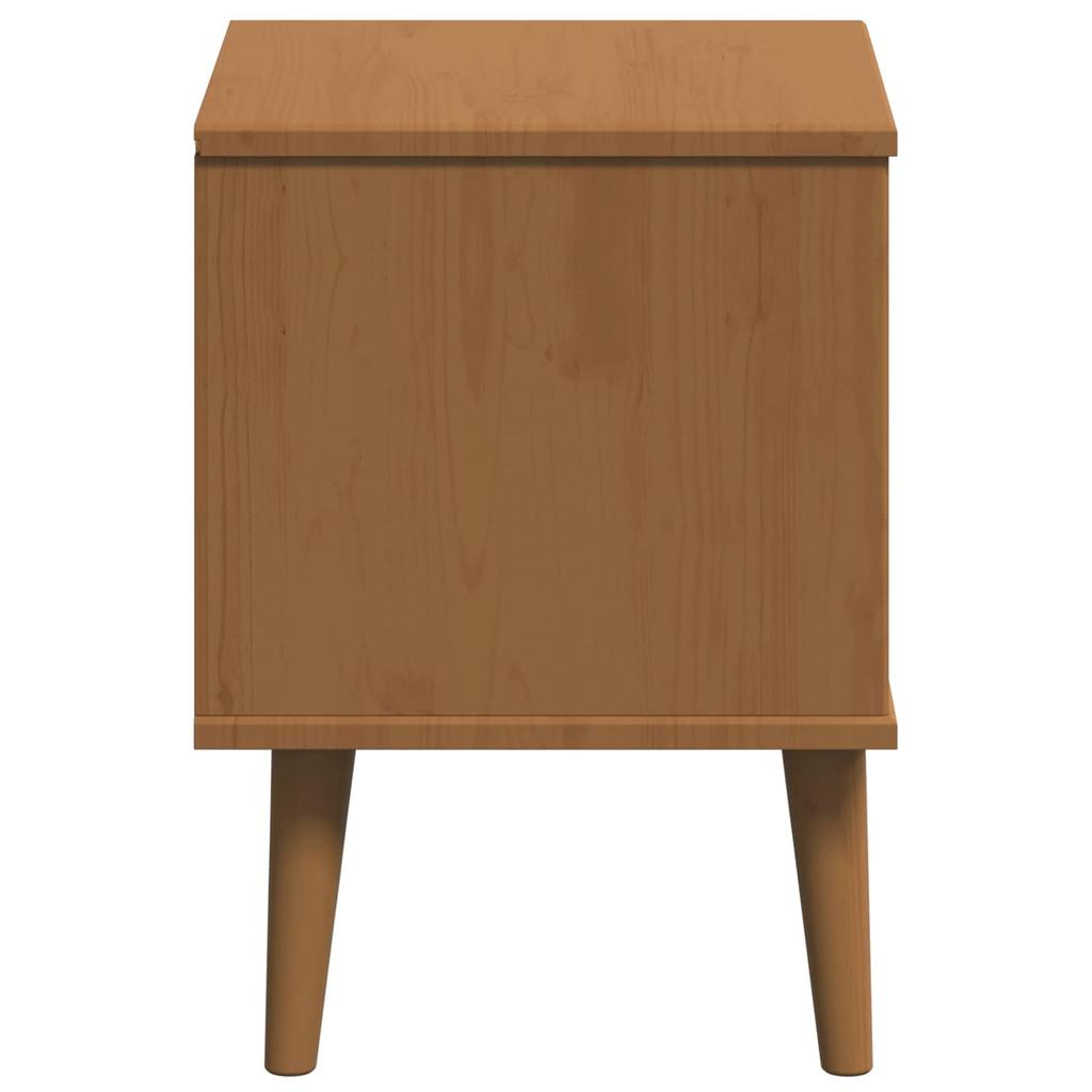 Nightstand Caramel 40 x 35 x 48 cm Solid Pine Wood