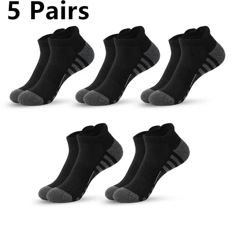 1-30 Pairs Ankle Athletic Running Socks Cushioned Cotton Breathable Low Cut Sports Tab Socks For Men And Women
