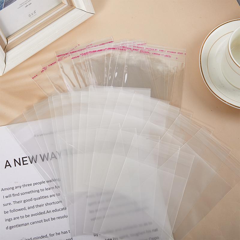 50 Adet Buzlu Şeffaf Kart Kılıfı Saklama Çantası Kart Fotoğraf Koruyucu Ticari Kartlar Kalkan Kapağı Paketleme Çantası Kilitli Poşet