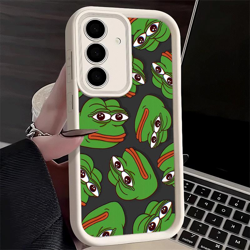 Phone Case for Samsung Galaxy S26 S25 Ultra S24 FE Funny Sad Forg P-Pepe Meme Shell S23 Plus S22 + S21 S20 5G Soft Silicone Fund