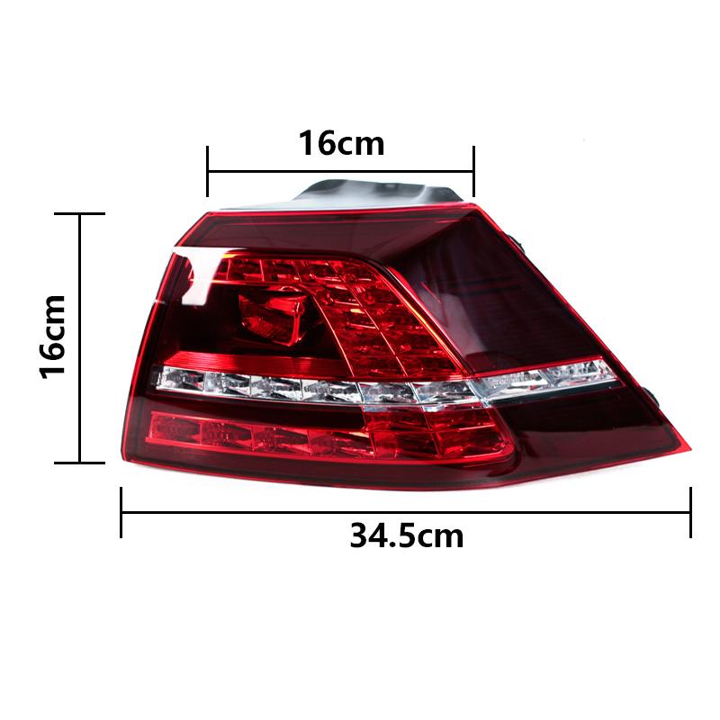 LED Tail Light For Volkswagen Golf 7 2013-2017 Tail Lights Rear Lights Brake Lamp Turn Signal Light Reversing Lamp Driving Lamp