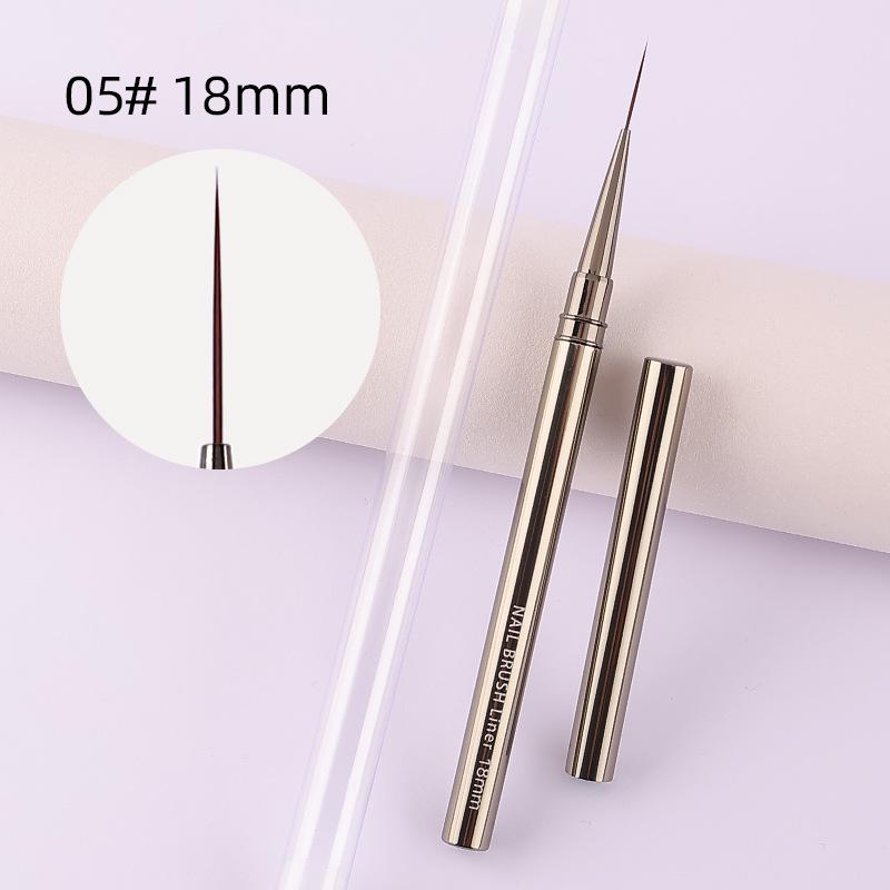 Nail Art Liner Pen Set: Ultra-Fine 9mm & 12mm for Detailed Painting and Outlining