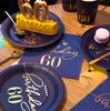 Happy Birthday Plates 60th Birthday 18Cm 6Pcs