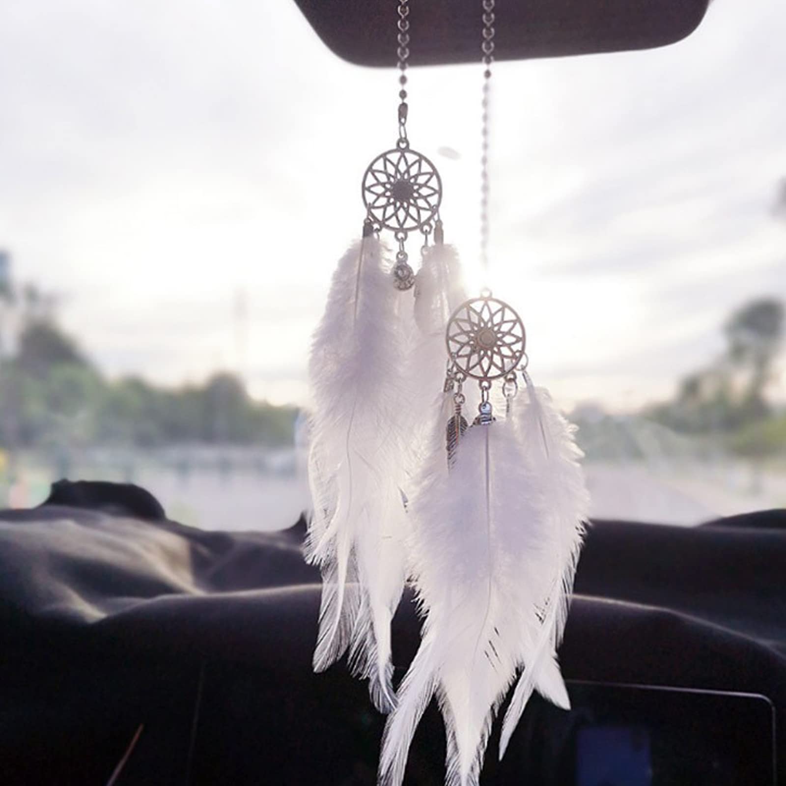 

Samcos Dream Catcher Car Accessory Dream Car Interior Window Popular Protects Compact and Interfere with Driving Pendant, Catcher, Ornament, Ornament,