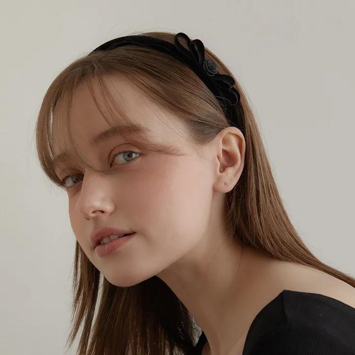 Rosette Ribbon Hair Band HB2250