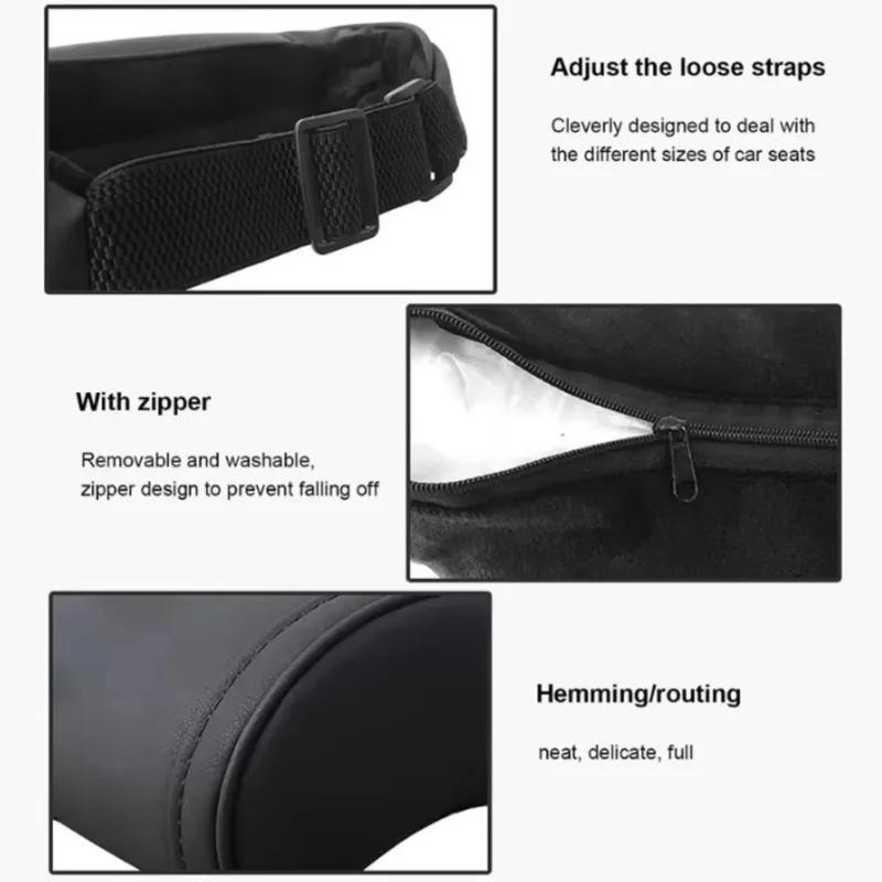 Auto Kopfstützen Leder Memory Schwamm Unterstützung Nackenstütze Vier Jahreszeiten Universal Atmungsaktiv Auto Nackenkissen Autozubehör Innenraum