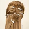 10/30pcs Double Prong No Crease Hair Clips Korean No Crease Design Fluffy Partitioning Bangs Fixer Styling Tool Unisex