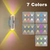 3/7Colors Motion Sensor Night Light RGB Gradient  Wall Lamp Rechargeable Wireless magnetic mounting Home Decoration Night Lamps