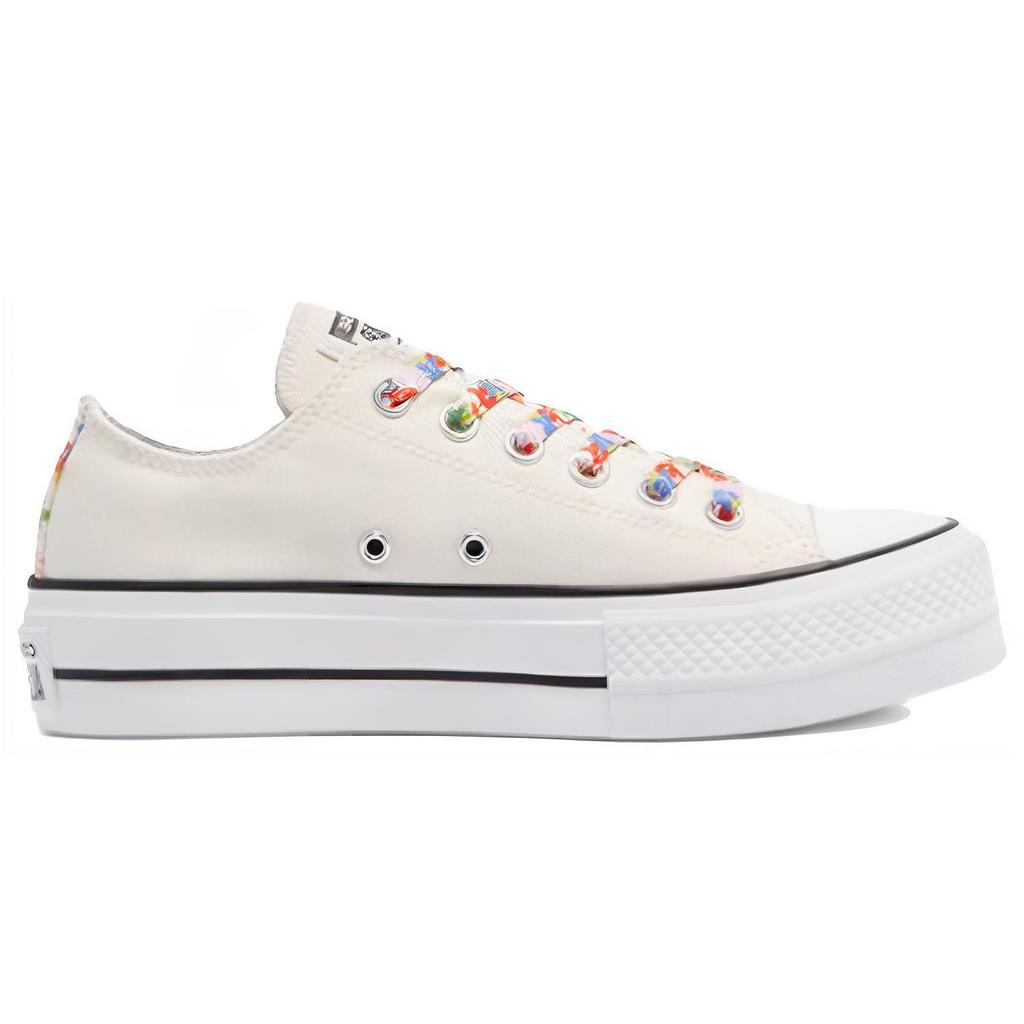 Chuck Taylor All Star Wmns Converse Platform Low 'Floral Print - Egret' Women's 570920C