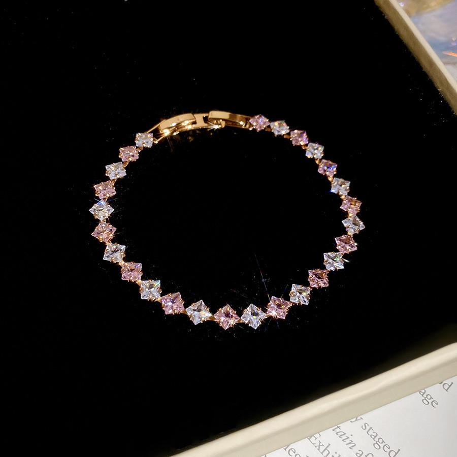 Zircon Round Minimalist Fashion Bracelet For Women Gift Wefare