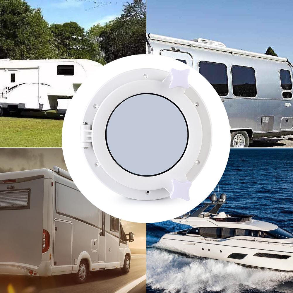 215mm Rundt Koøye Belysning Ventilasjon Yacht RV Luke Vindu Portlights