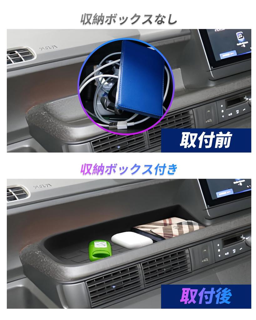 SXCY Honda 3rd Generation Console Front Door Storage Passenger Seat Center Console Door Small Item Interior Door Custom Interior Parts N-BOX (JF5/JF6)