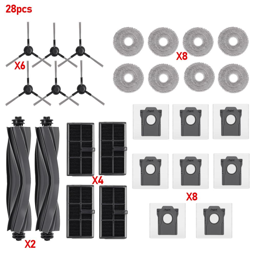 Per Dreame MOVA E40 Ultra Per MOVA E30 Ultra/Trouver E30 Ultra/L10s Pro Ultra Heat /X30 Ultra Filtro Spazzola Tricut Panno Mocio Sacchetto