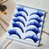 5Pairs Cosplay Party Fox Cat Eye Eyelashes Dramatic Look Eyelash Extension Colored Lashes