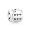 925 Silver Charm Bracelet DIY Jewelry Gift for Women with Guitar Dice Headphones Candy Pendant Fashion Accessories