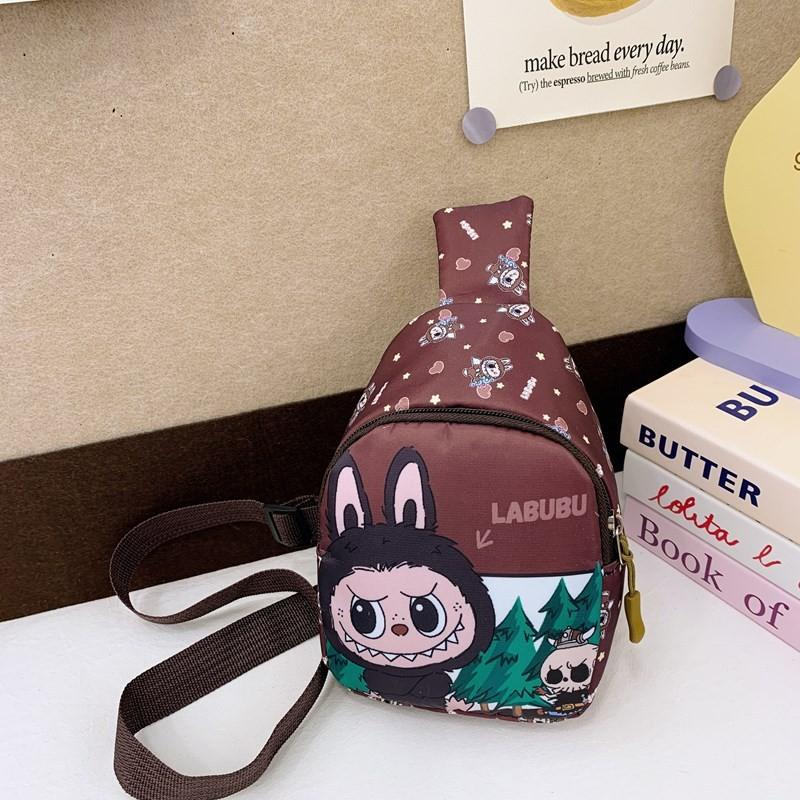 

Детская мультяшная сумка через плечо, нагрудная сумка, подарок, мода коричневый