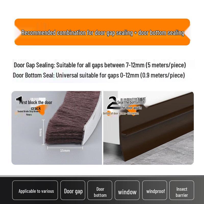 Rongyu Self-Adhesive Brush Weather Stripping