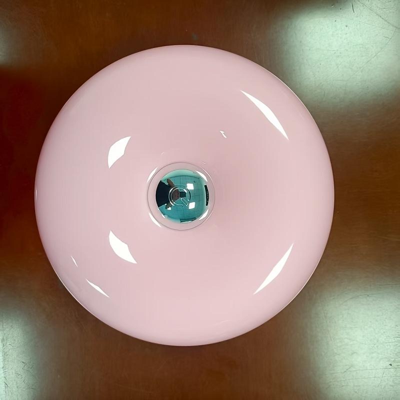 

1PC Simple Wind Donut Desk Lamp, Charging Wiring-free Wall Lamp, Three-color Dimming Bedroom Touch Bedside Lamp