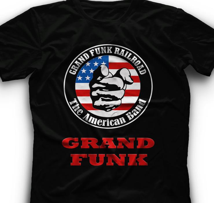 1970s We’re An American Band Grand Funk Railroad America Flag Take Me T Shirt Unisex T-Shirt M