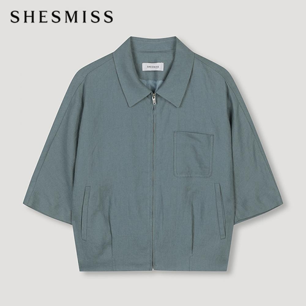 

Джемпер с воротником из льна Shs Miss Swwjpn31040 Bl Blue/55