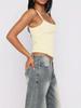 European Style Sleeveless Lace Trim Camisole - Slim Fit for a Flattering Look