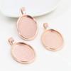 10pcs 18x25mm Inner Size 5 Colors Plating Classic Style  Cameo Cabochon Base Setting Charms Pendant Necklace Findings 
