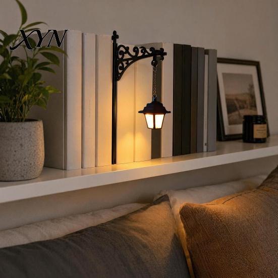 Magic Book Scented Lamp Library Lantern, Decorative Bookshelf Lighting, Vintage Fantasy Nook Lamp, Reading Cozy Space Lighting Light for Bookworms,