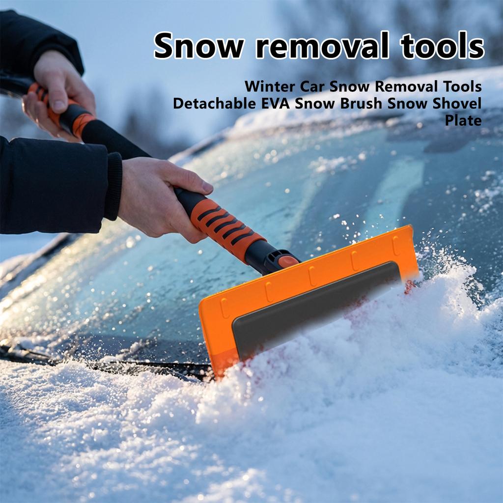Winter Car Snow Removal Tools Detachable EVA Snow Brush Snow Shovel Plate